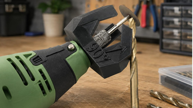 An aftermarket jig for sharpening drill bits with a Dremel tool