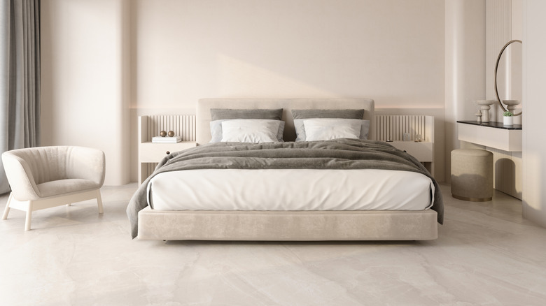 Bedroom with neutral decor