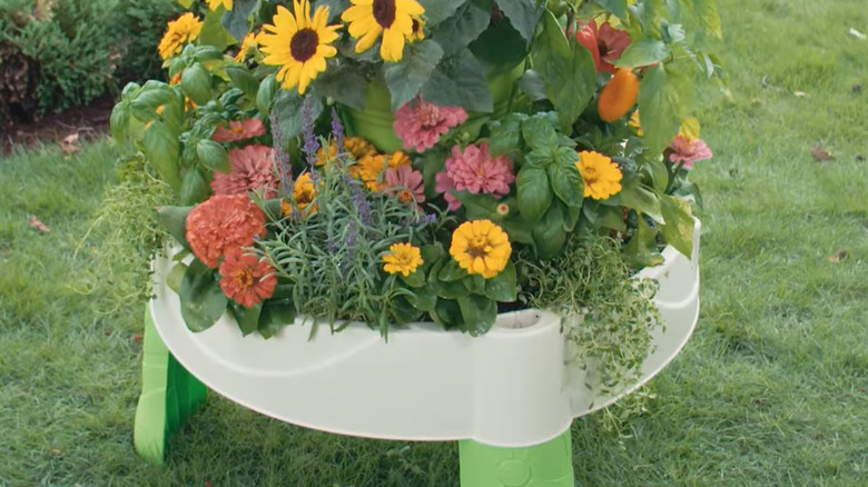 finished water table raised garden bed