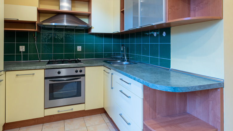 butter yellow kitchen cabinets