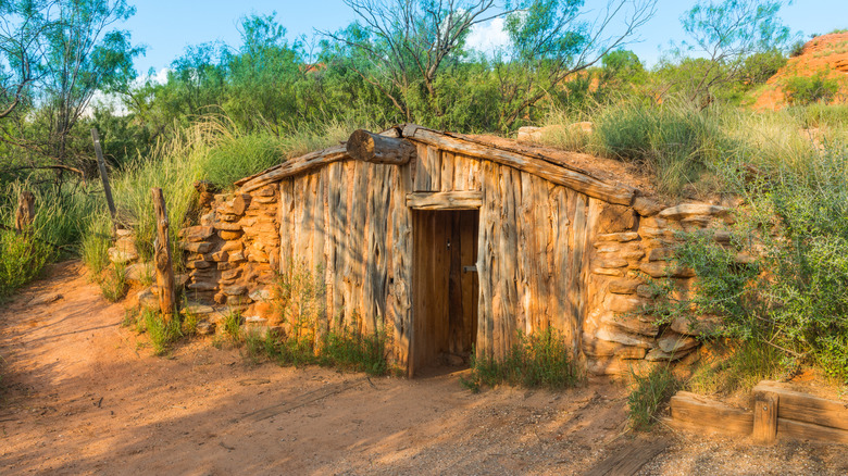 Charles Goodnight's Original Dug-Out Cabin in Palo Duro Canyon State Park, TX