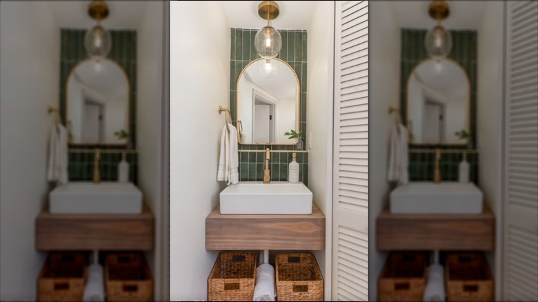 thegibbyhome's finished niche vanity