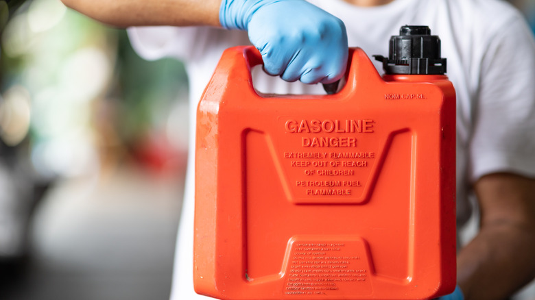 authorized container for storing and recycling gasoline