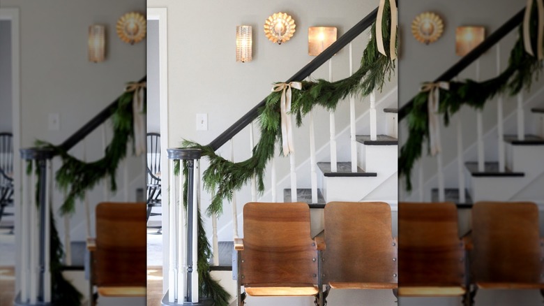 Wall sconces created from old baking pans