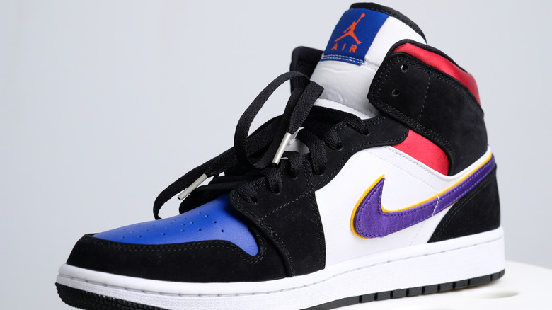 Nike Jordans on display