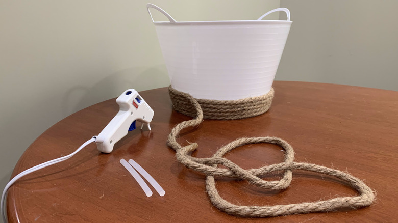 hot glue gun and DIY project