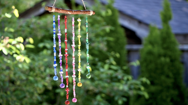 DIY string and bead windchime