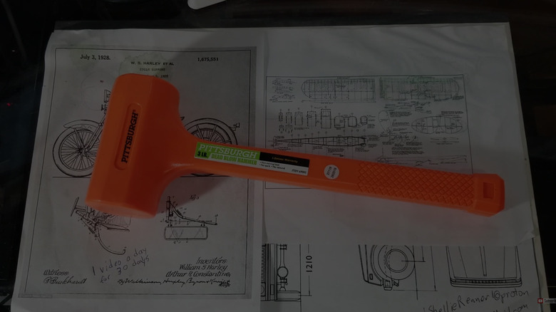 A Pittsburgh dead blow hammer from Harbor Freight