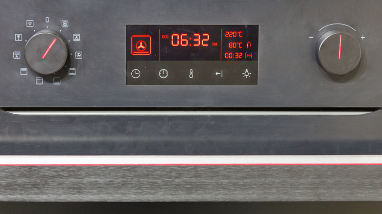 Many electric ovens include an always-on clock
