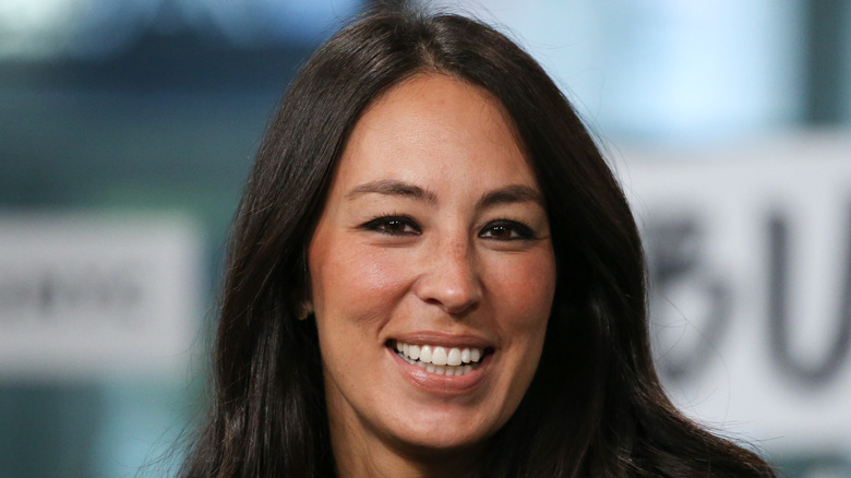 Joanna Gaines smiling during interview