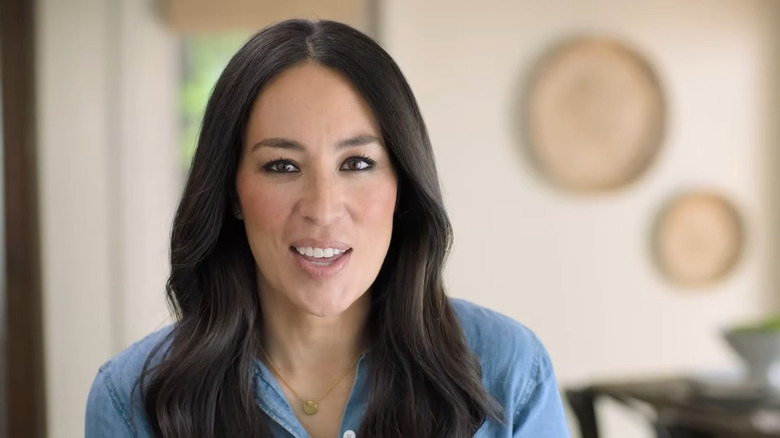 Joanna Gaines standing and talking