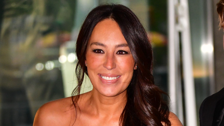 closeup of Joanna Gaines at an event