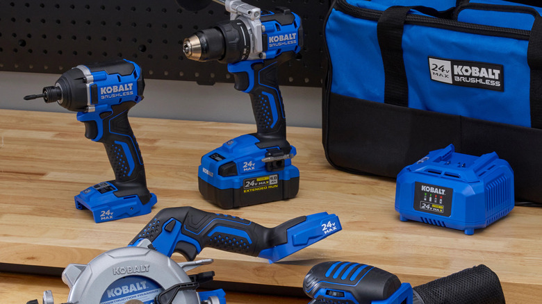 Kobalt 24-volt 4-tool brushless power tool combo kit