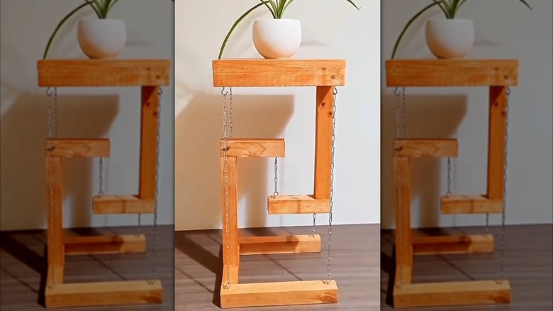 DIY tensegrity table from wood dowels