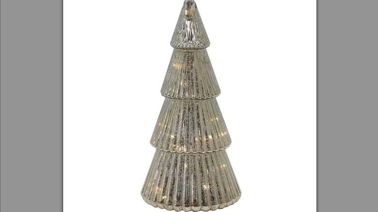 Michaels Pre-Lit Faux Mercury Tabletop Tree