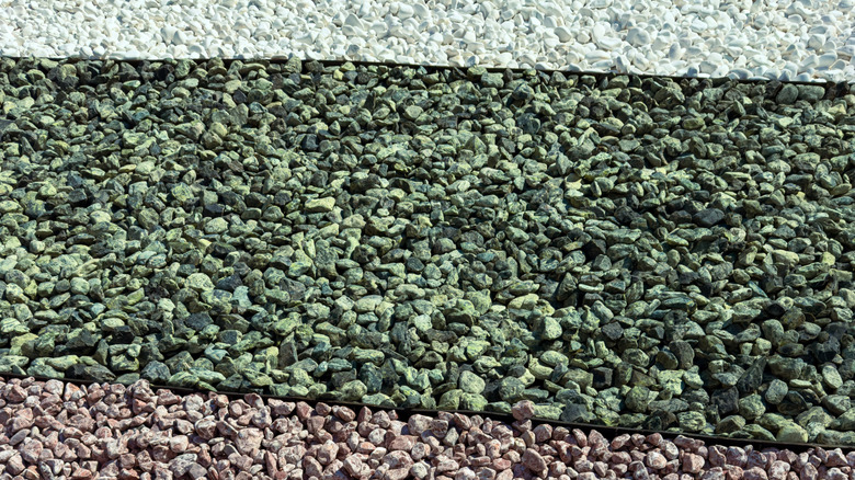 Small gravel stones in various colors