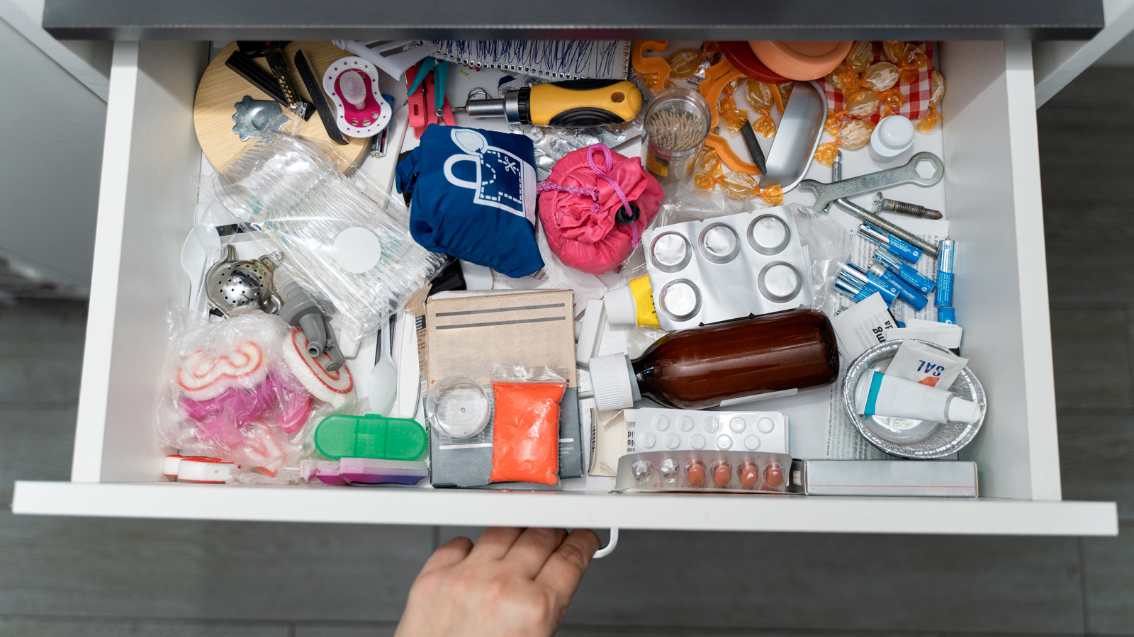 Not Baskets, Not Bins: A Thrift Store Solution For Organizing Messy Drawers