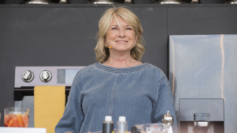 Martha Stewart in a kitchen
