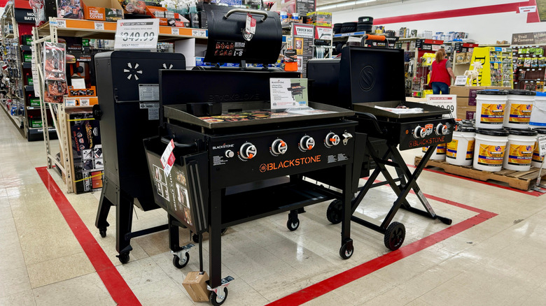 A Blackstone griddle in a store