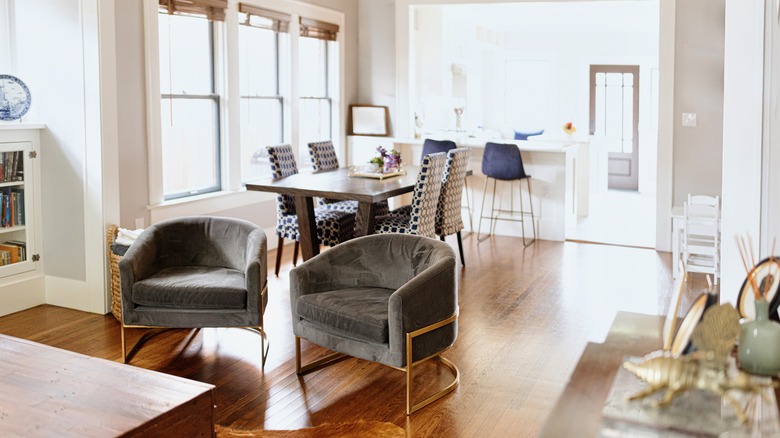 Open floor plan living space