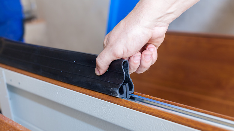 Person installing T-seal