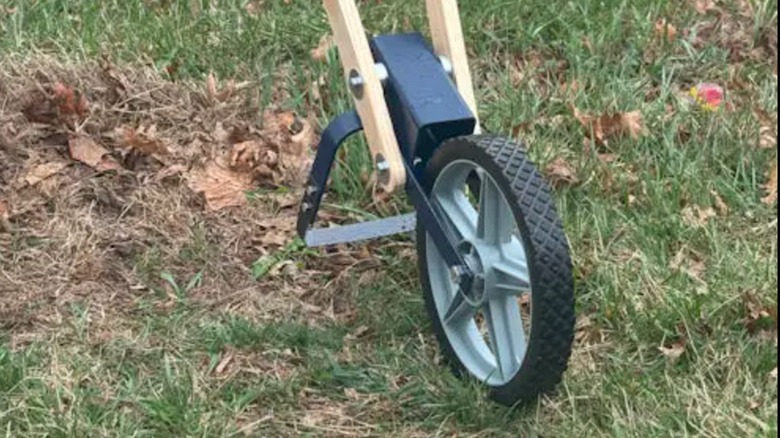 Closeup of a Whizbang Wheel Hoe