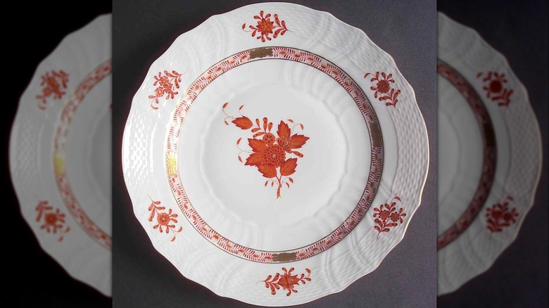 red herend apponyi luncheon plate