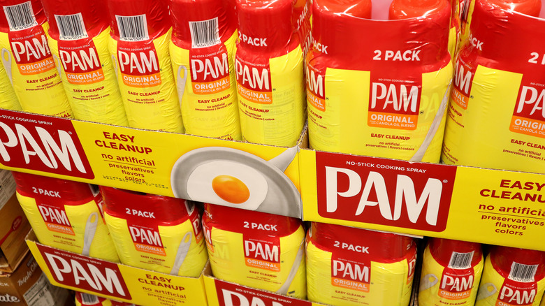Packs of Pam cooking spray