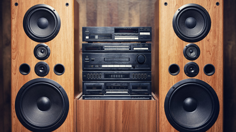 Typical 1980s stereo component system