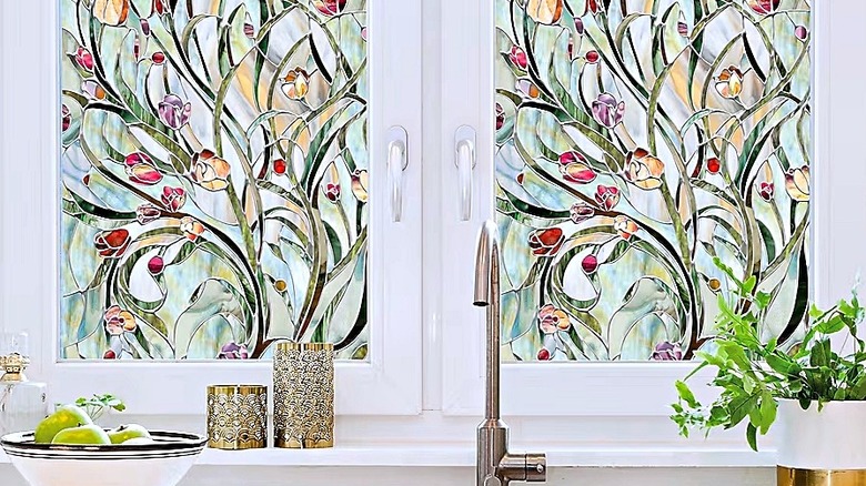 Style Selections Botanica 24-in x 36-in Privacy Decorative Window Film