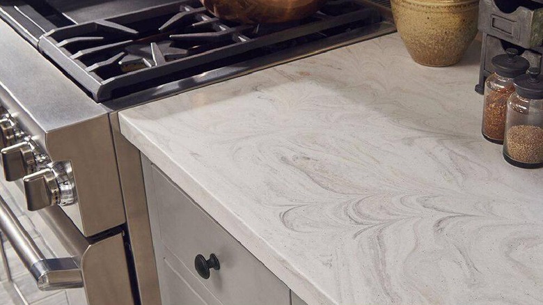 Limestone Prima solid surface countertop