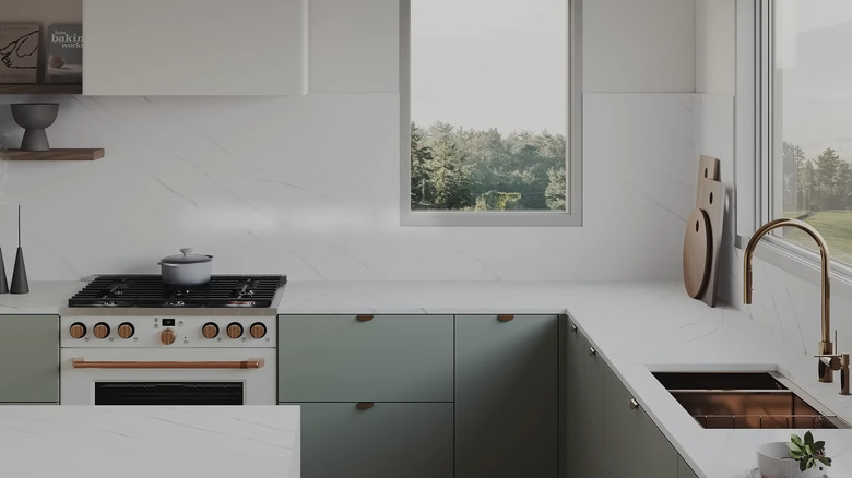 LX Hausys Calacatta Fiore solid surface countertop