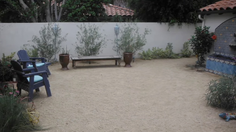 Decomposed granite patio