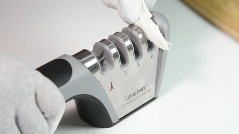 The Longzon 5-in-1 Knife Sharpener