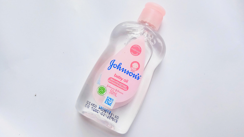 Bottle of Johnson's baby oil