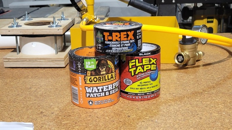 Waterproof tapes and testing equipment