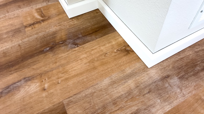 Well-installed wood-look vinyl flooring