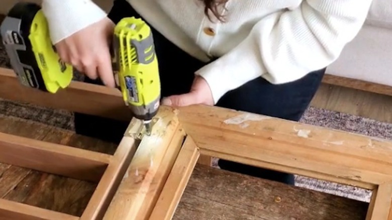 Building hidden wall storage with a picture frame