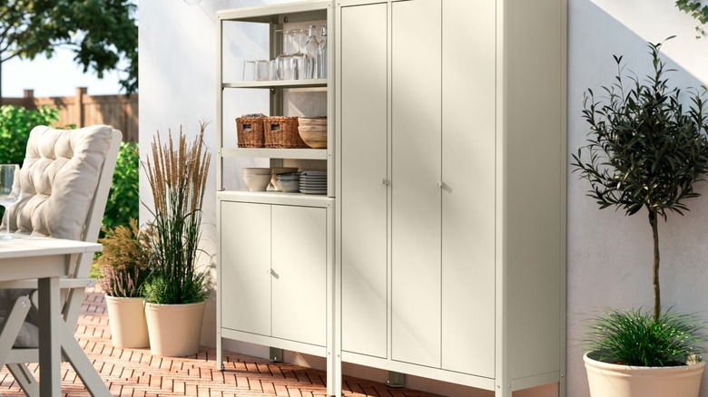 KOLBJÖRN Shelving Unit With Cabinets.