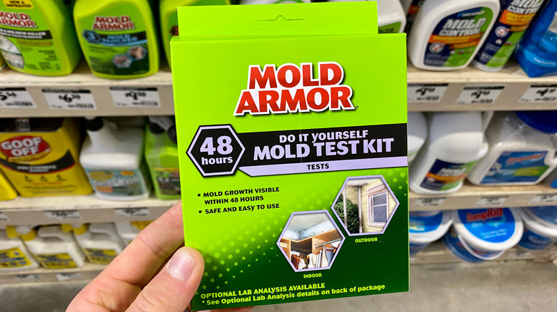 A common mold test kit available from retail stores