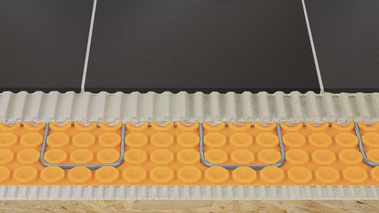 Cross section of Shluter System heating.