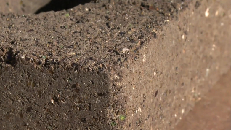A close up of a piece of Ferrock