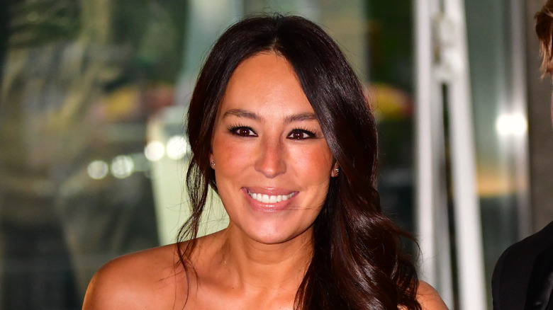 Close-up of Joanna Gaines smiling at event.