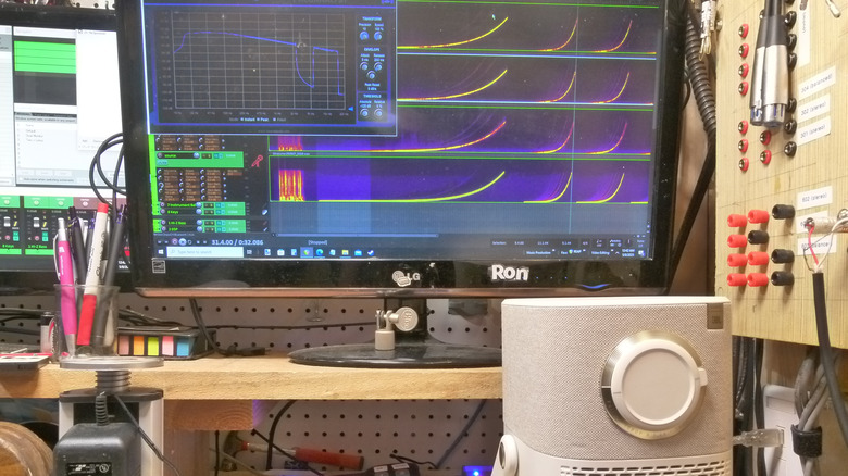Evaluating the T2's audio frequency response
