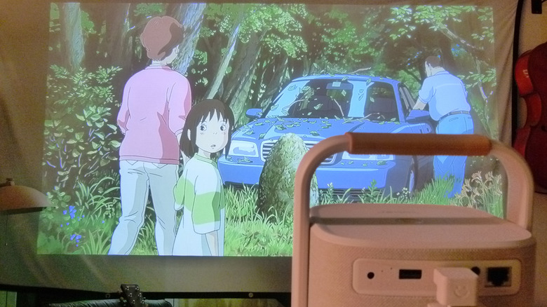 The Yaber T2's picture in a fairly brightly lighted room