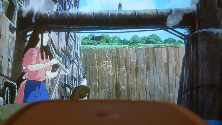 The Yaber T2's picture in a fairly dark room