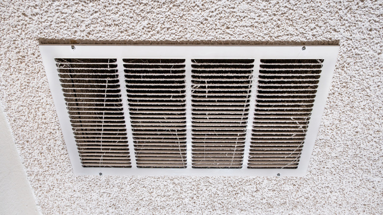 dusty ceiling vent