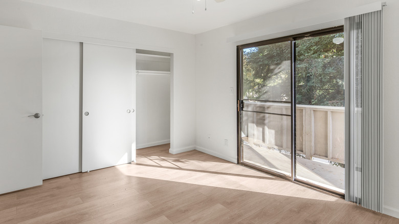 light entering through sliding glass door