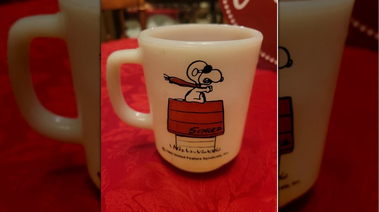 Vintage Anchor Hocking Snoopy Mug