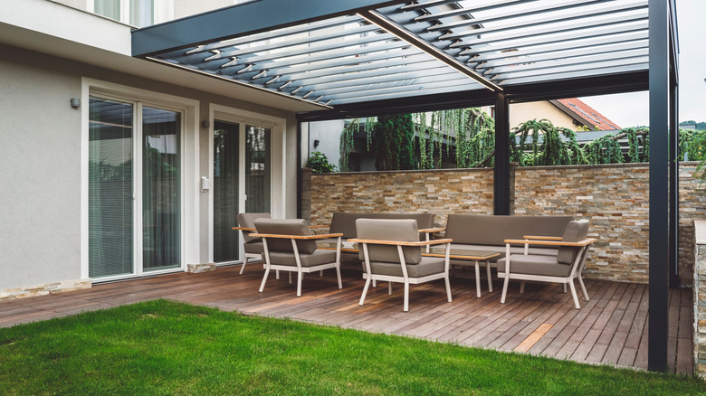 backyard with patio